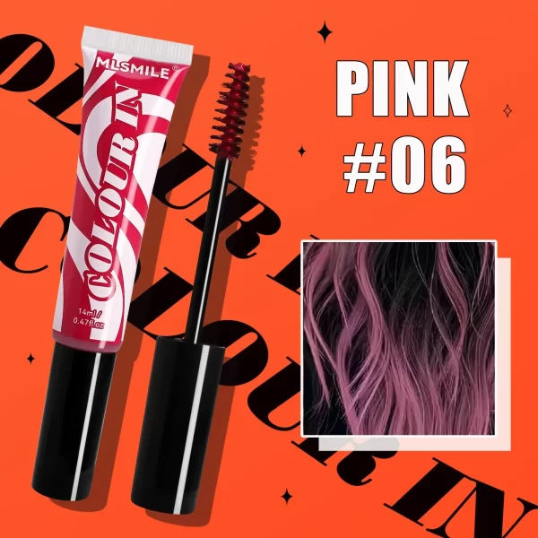 Washable Temporary Colorful Hair Dye Natural Hair Coloring Highlight Mascara Stick Disposable One-time Instantly Conceals Hair - Image 8