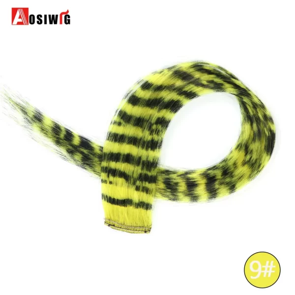 Synthetic 18" Feathers Hair Clip in One Piece Hair Extension DIY Colorful Hairpiece For Fashion Beautiful Girls - Image 62
