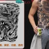 Full Back Chest Herbal Juice Ink Semi-permanent Tattoo Stickers 7-15 Days Long Lasting Temporary Fake Tattoo Totem Men Adult - Image 22