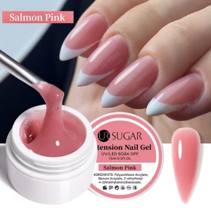 UR SUGAR 15ml White Extension Gel Nail Polish Acrylic Construct Hard Gel Semi Permanent Varnish Nude Pink Gel Polish UV Manicure