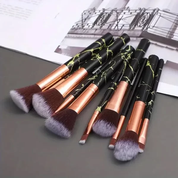 10PCS Professional Makeup Brushes Set Sponge Beauty Sponge for Women Cosmetic Brush Loose Powder Brush Blending Beauty Tools - Image 4