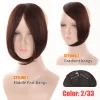 HUAYA Synthetic Hair Bangs Clips Front Side Long Bangs Fake Fringe Clip In Hair Extensions Accessories for Women - Image 43