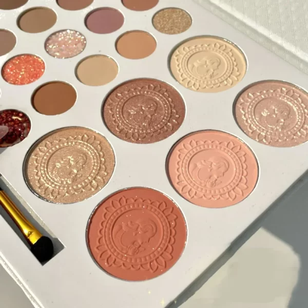 26 Colors Eyeshadow Palette Pearly Matte Earth Color Eyeshadow Portable Long Lasting Highlight Blush Palette Eye Shadow Makeup - Image 3