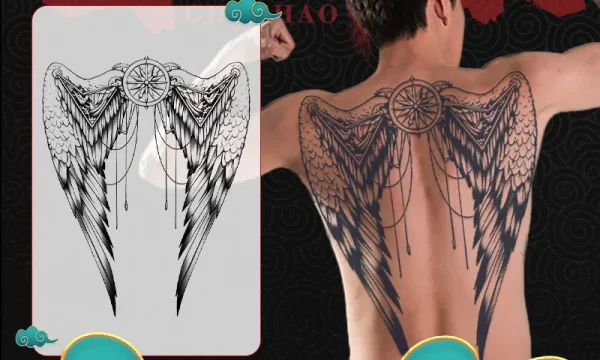 Full Back Chest Herbal Juice Ink Semi-permanent Tattoo Stickers 7-15 Days Long Lasting Temporary Fake Tattoo Totem Men Adult - Image 10