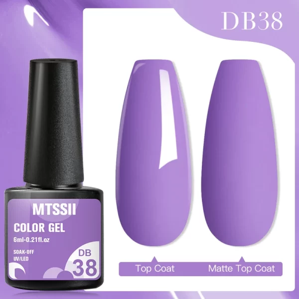 Mtssii 7ml No Wipe Top Base Coat Nail Gel polish Matte Top Coat  Enhancer Varnish Semi Permanent Soak Off UV LED Nail Art Tool - Image 79