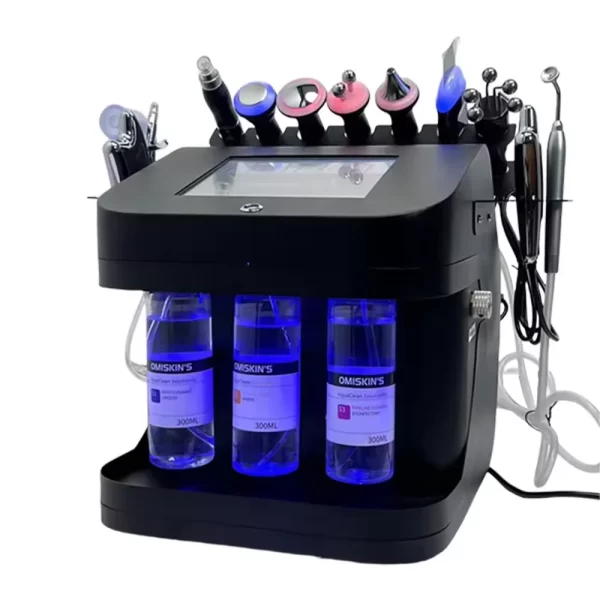 2024 Portable 10 In 1 Microdermabrasion Hydra Deep Cleaning Oxygen Jet Aqua Peel Facial Water H2O2 Oxygen Facial Beauty Machine - Image 5