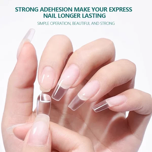 Nailpop Solid Nail Patch Gel Easy Stick Gummy Adhesive Bond UV Glue For American Pose Capsule Tips Strong Adehesion 10ml - Image 4