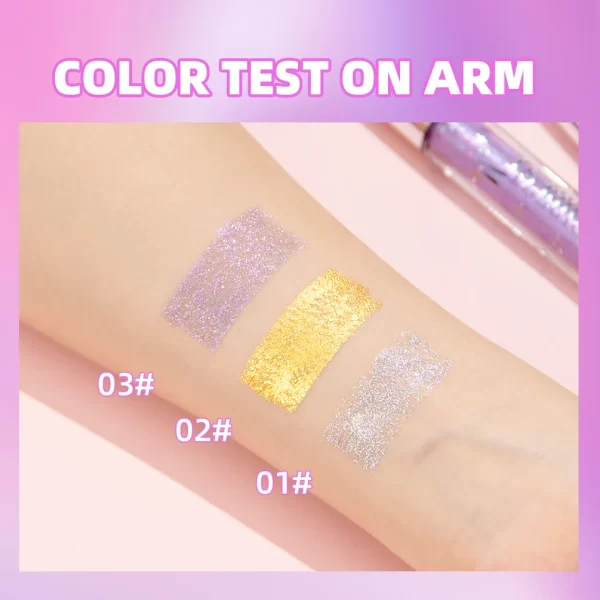 1 PC Diamond Mascara Shining Galaxy Sequins Sweat Proof Glitter Eyelashes Quick Dry Lasting Curling Thick Mascara Shimmer Makeup - Image 5