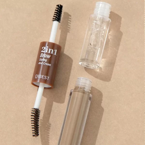 2 in 1 Brow Styling and Eyebrow Dye Cream Lasting Waterproof Sweat Proof Natural Stereoscopic Liquid Eyebrow Styling Gel Makeup - Image 6