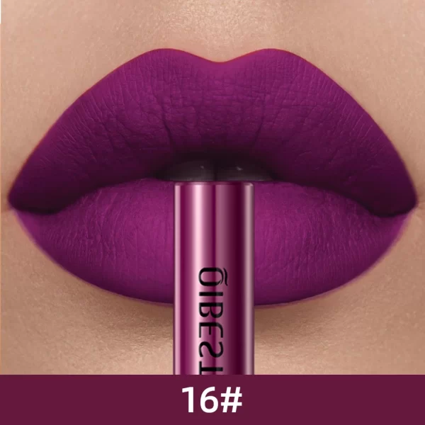 QIBEST Matte Liquid Lipstick Waterproof Long Lasting Velvet Mate Nude Red Lip Gloss Lint Tube Makeup Cosmetic Lipsticks Lipgloss - Image 15