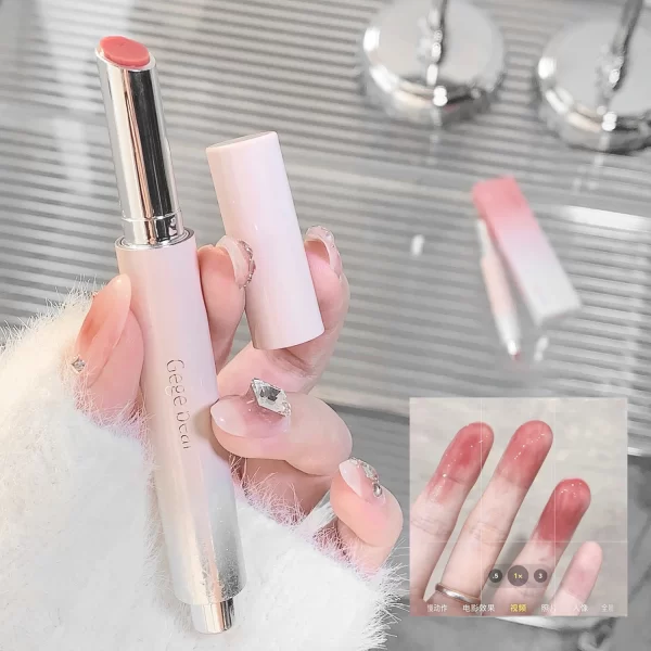 Jelly Solid Lip Gloss Cute Hydrating Mirror Red Brown Lipstick Clear Moisturizing Lips Tint Nature Nude Lip Makeup Cosmetics - Image 5