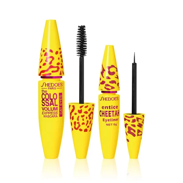Make up Eyelash Mascara Waterproof Thick Liquid Eyeliner Mascara Makeup Kit Eyelashes Long Lasting Volume  Eye Liner Mascara Set - Image 5