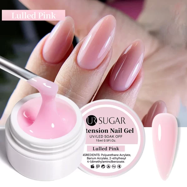 UR SUGAR 15ml White Extension Gel Nail Polish Acrylic Construct Hard Gel Semi Permanent Varnish Nude Pink Gel Polish UV Manicure - Image 16