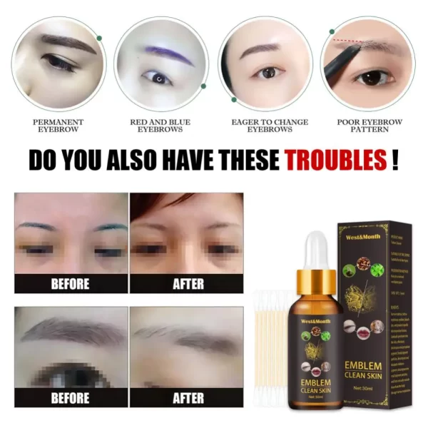 Tattoo Color Fade Convenient To Use Quick Quick Color Fade Eyebrow Bleaching Permanent Tattoo Removal Tattoo Removal Cream - Image 4