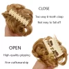 Women's Hair Bun Synthetic Bands Short Curly Chignon Hairpins Claw In Hairpieces for Fake False Hair Scrunchy Black Brown - Image 5