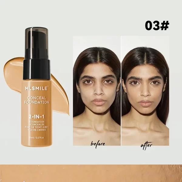 Face Foundation Cream Oil-Control Matte BBCream Waterproof Lasting Concealer Liquid Full Coverage Matte Base Professional Makeup - Image 9