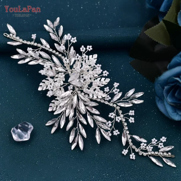 YouLaPan HP277 Bride Wedding Hair Accessories Rhinestone Headband Bridal Headpiece Hair Ornament for Women Hair Jewelry Headwear - Image 7