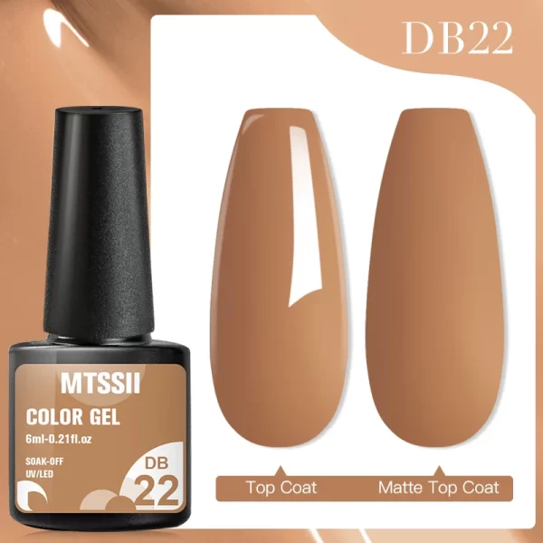 Mtssii 7ml No Wipe Top Base Coat Nail Gel polish Matte Top Coat  Enhancer Varnish Semi Permanent Soak Off UV LED Nail Art Tool - Image 74