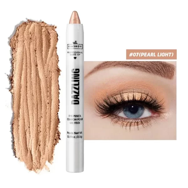12 Colors Pearlescent Eyeshadow Pencil Waterproof Long Lasting Glitter Shimmer Eye Shadow Pen Eyeliner Stick Eyes Makeup Tools - Image 12