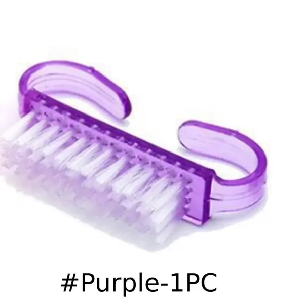2PCS Nail Brushes 4 Colors Nail Art Manicure Pedicure Soft Remove Dust Powder Cleaning Brush Tools Transparent Horn Brushes - Image 7