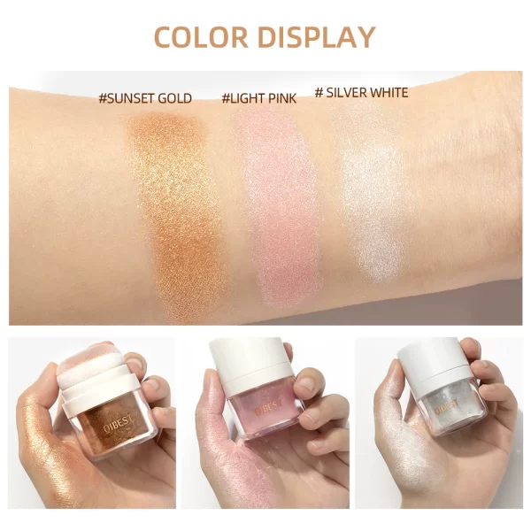 Highlighter Powder Blusher Mushroom Head Air Cushion Blush High Gloss Repair Cosmetics Soft Mist Cheek Rouge Face Contour Makeup - Image 3