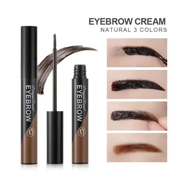 Semi-permanent Peel-off Eyebrow Gel Waterproof Tearing Eyebrow Cream Tattoo Cream Dyeing Eyebrow Cream Tint Dye Makeup Cosmetic - Image 5