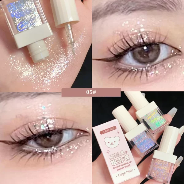 Crystal Liquid Eye Shadow Glitter Pink Blue Sequins Bright Eye Liner Pen Pearlescent Shiny Long Lasting Waterproof Eyes Makeup - Image 11