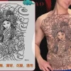 Full Back Chest Herbal Juice Ink Semi-permanent Tattoo Stickers 7-15 Days Long Lasting Temporary Fake Tattoo Totem Men Adult - Image 8