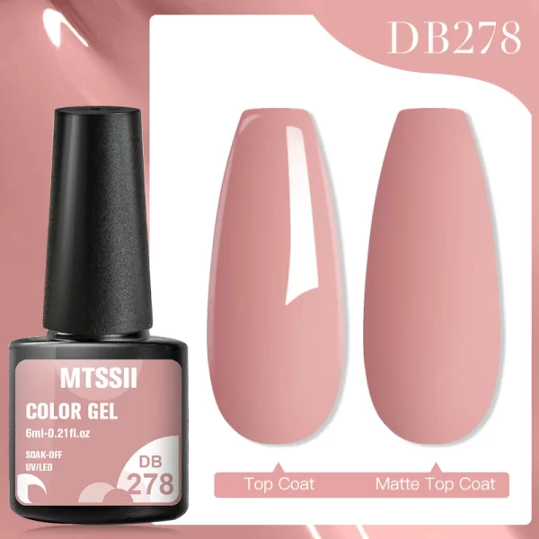 Mtssii 7ml No Wipe Top Base Coat Nail Gel polish Matte Top Coat  Enhancer Varnish Semi Permanent Soak Off UV LED Nail Art Tool - Image 104