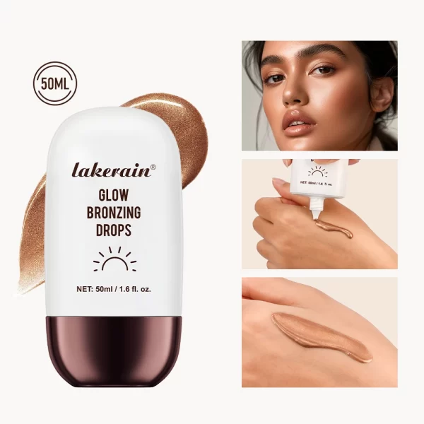 Glow Bronzing Drops Face Peptide Serums Liquid Bronzer Cream Hydrating Makeup For An Everyday Radiant Glow Summer Glow - Image 4