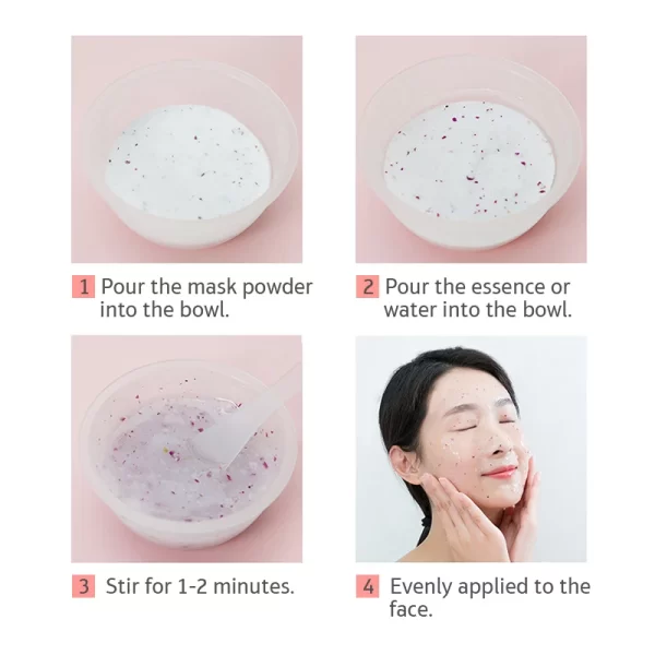 Beauty Salon SPA Soft Hydro Jelly Mask Powder Face Skin Care Whitening Rose Collagen Peel Off DIY Rubber Facial Jellymask - Image 5
