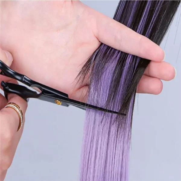 Women Curly Clip-in Hair Extension Natural High Temperature Fiber Ladies Hair Piece Colored Long Wavy Synthetic Hairpiece - Image 5
