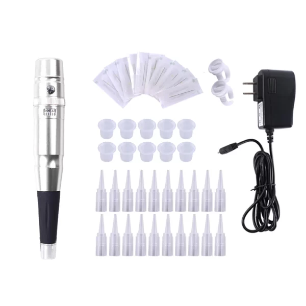 Permanent makeup Machine Rotary Tattoo Machines Pen Semi-PMU pens Eyebrow Lip Piercing Gun Tatuagem Microblading Supplies Kit - Image 17