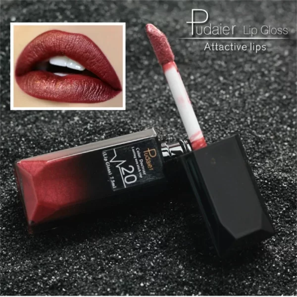 Waterproof Nude Matte Velvet Glossy Lip Gloss Lipstick Lip Balm Sexy Red Lip Tint 21 Colors Women Fashion Makeup Christmas Gifts - Image 6