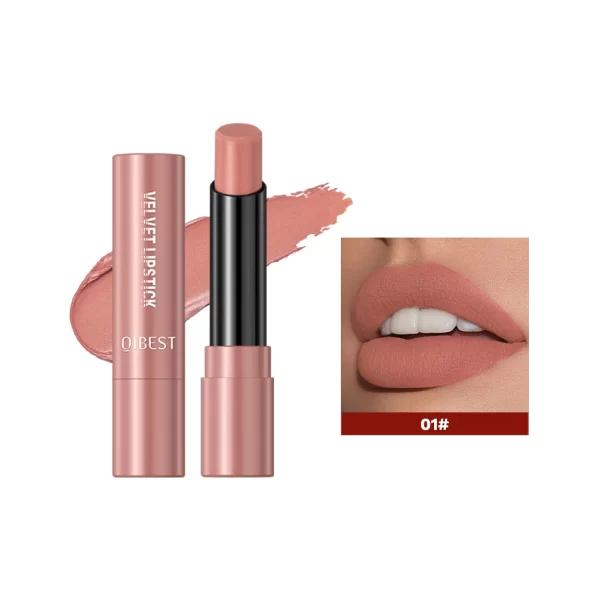 QIBEST Matte Lipstick Long Lasting Velvet Mist Lip Stain Non-Stick Cup Classic Highly Pigmented Sexy Red Lipstick New Makeup - Image 15