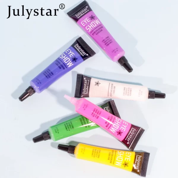 Julystar Colorful Waterproof Liquid Colored Eye Makeup Matte eye shadow Cream - Image 5