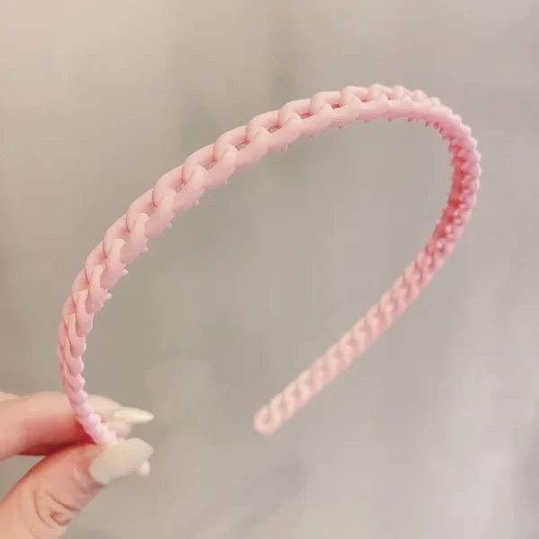 Elegant Solid Color Wave Hairbands For Women Trendy Toothed Non-slip Hair Combs Hair Accessories Girl Face Wash Sports Headbands - Image 12