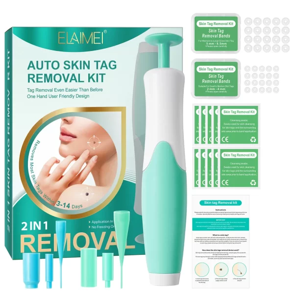 1 Set Auto Skin Tag Remover 2-8mm Band Painless Mole Wart Skin Tag Removal Pen Wart Dot Corn Treatments Body Facial Beauty Tool - Image 8