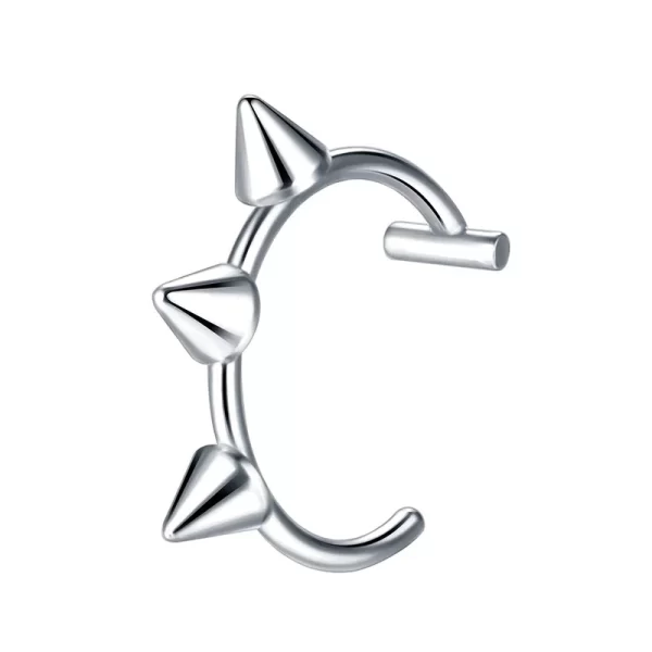 1Pc Stainless Steel Fake Nose Ring Hoop Septum Rings C Clip Lip Ring Earring Fake Nose Piercing Women Body Jewelry Non-Pierced - Image 10