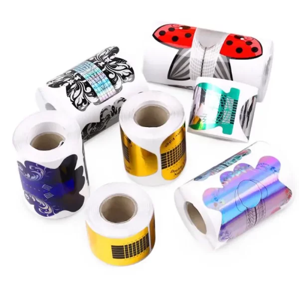 French Nail High Quality Self Adhesive Backing Economic Disposable Provide Accurate Guidance Nails Nail Care Paper Holder - Image 3