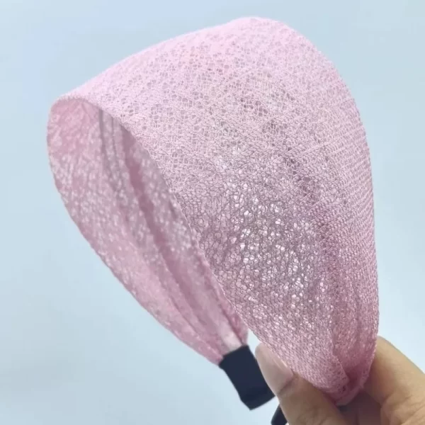 Fashionable Wide Lace Headband Anti-Slip Design Stylish Wide Embroidered Border  Women's Knitted Hair Accessories Elegant Style - Image 9