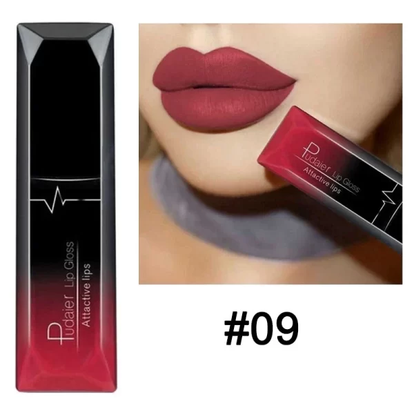 Waterproof Nude Matte Velvet Glossy Lip Gloss Lipstick Lip Balm Sexy Red Lip Tint 21 Colors Women Fashion Makeup Christmas Gifts - Image 22