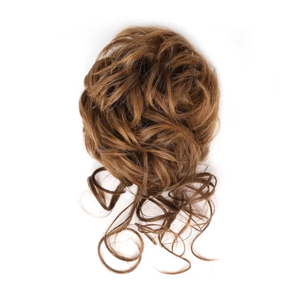 Messy Bun Synthetic Hair Piece Claw Clip Curly Wavy Hair Bun Tousled Updo Scrunchie Long Beard Chignon Ponytail for Daily Wear - Image 17