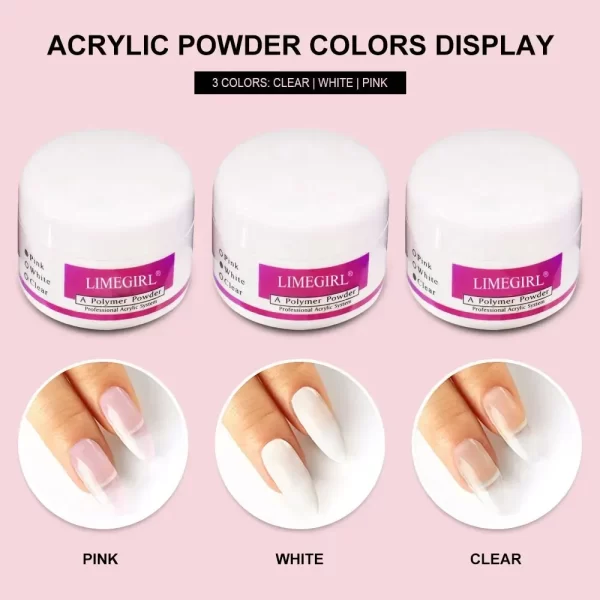 Full Acrylic Nail Kit With Nail Lamp Nail Art Decorations Tips All For Manicure Nail Kit Tools For Manicure - Image 5