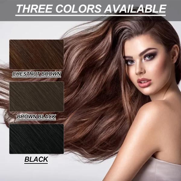 EELHOE Permanent Hair Dye Cream with Comb Long Lasting Cover Gray White Hairs Pure Plant-Based Hairdye Fruit Black Hair Cream