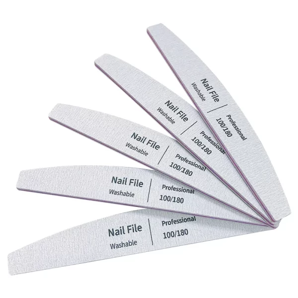 Nail File 100 to 180 Professional Tools Emery for Manicure Lime 240 Sandpaper Gel Polishing Files for Nails Buffers Set Polisher - Image 3