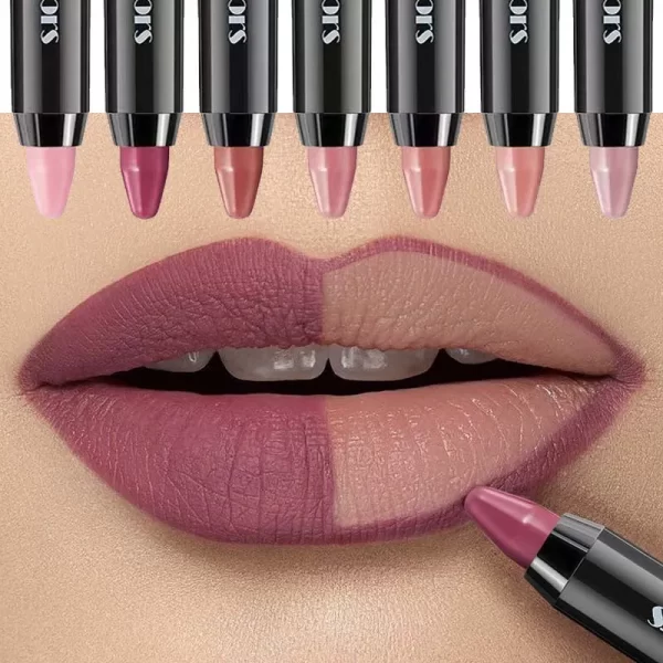 1PC 8 Colors Velvet Matte Lipsticks Pencil Waterproof Long Lasting Sexy Red Lip Stick Non-Stick Cup Makeup Lip Tint Pen Cosmetic - Image 2
