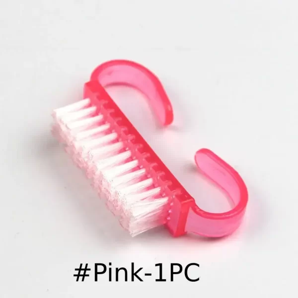 2PCS Nail Brushes 4 Colors Nail Art Manicure Pedicure Soft Remove Dust Powder Cleaning Brush Tools Transparent Horn Brushes - Image 8
