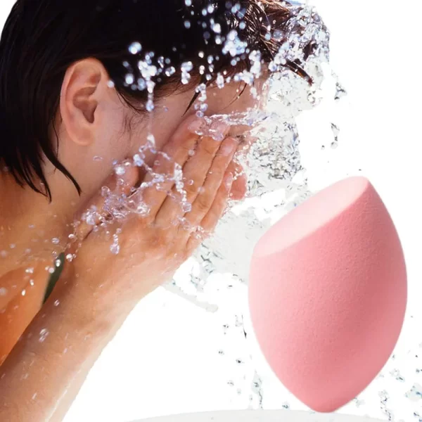 Women Beauty Egg Multicolor Water Drop Mix Shape Wet & Dry Makeup Sponge Cosmetic Sponge Egg Beauty Tool & Accessories  1pcs - Image 4