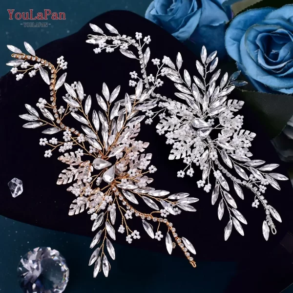 YouLaPan HP277 Bride Wedding Hair Accessories Rhinestone Headband Bridal Headpiece Hair Ornament for Women Hair Jewelry Headwear - Image 3